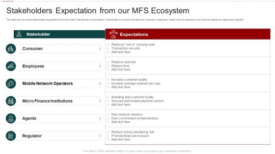 Mobile Banking Solution Enhancing Customer Experience Stakeholders Expectation From Mfs