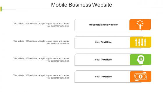 Mobile Business Website Ppt Powerpoint Presentation Layouts Design Inspiration Cpb