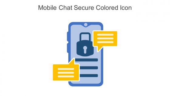 Mobile Chat Secure Colored Icon In Powerpoint Pptx Png And Editable Eps Format