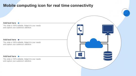 Mobile Computing Icon For Real Time Connectivity