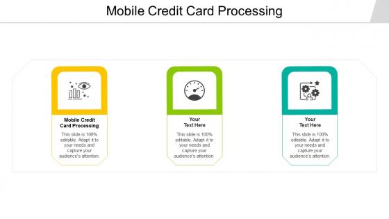 Mobile Credit Card Processing Ppt Powerpoint Presentation Portfolio Background Cpb
