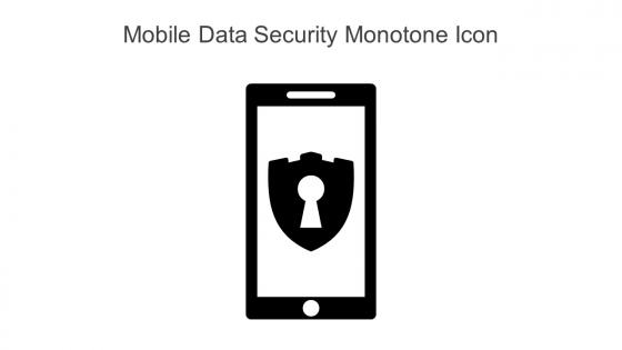 Mobile Data Security Monotone Icon In Powerpoint Pptx Png And Editable Eps Format