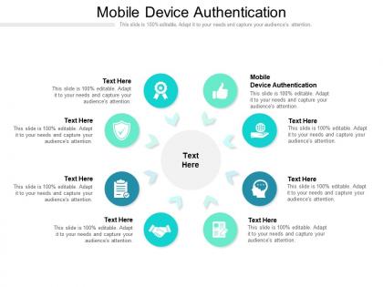 Mobile device authentication ppt powerpoint presentation professional deck cpb