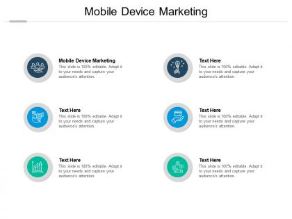 Mobile device marketing ppt powerpoint presentation model tips cpb