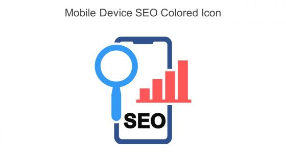 Mobile Device SEO Colored Icon In Powerpoint Pptx Png And Editable Eps Format