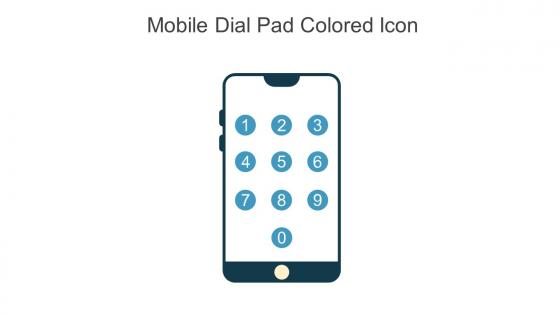 Mobile Dial Pad Colored Icon In Powerpoint Pptx Png And Editable Eps Format