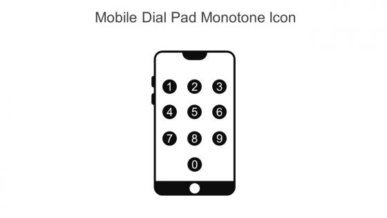 Mobile Dial Pad Monotone Icon In Powerpoint Pptx Png And Editable Eps Format