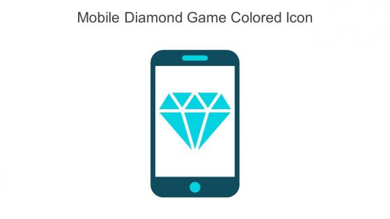 Mobile Diamond Game Colored Icon In Powerpoint Pptx Png And Editable Eps Format