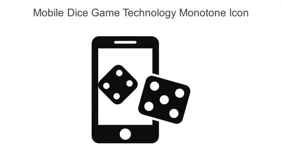 Mobile Dice Game Technology Monotone Icon In Powerpoint Pptx Png And Editable Eps Format