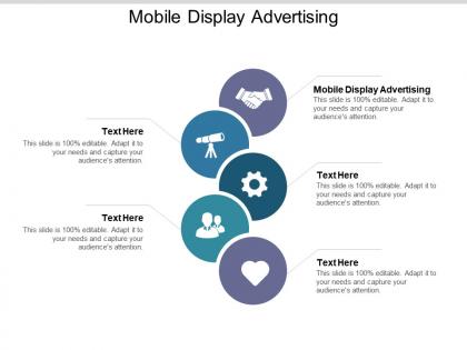 Mobile display advertising ppt powerpoint presentation file icons cpb