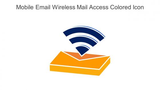 Mobile Email Wireless Mail Access Colored Icon In Powerpoint Pptx Png And Editable Eps Format