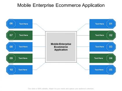 Mobile enterprise ecommerce application ppt powerpoint presentation professional background cpb