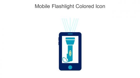 Mobile Flashlight Colored Icon In Powerpoint Pptx Png And Editable Eps Format