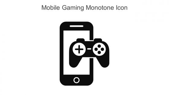 Mobile Gaming Monotone Icon In Powerpoint Pptx Png And Editable Eps Format