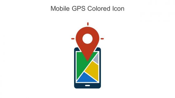 Mobile GPS Colored Icon In Powerpoint Pptx Png And Editable Eps Format