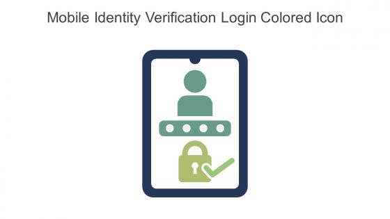Mobile Identity Verification Login Colored Icon In Powerpoint Pptx Png And Editable Eps Format