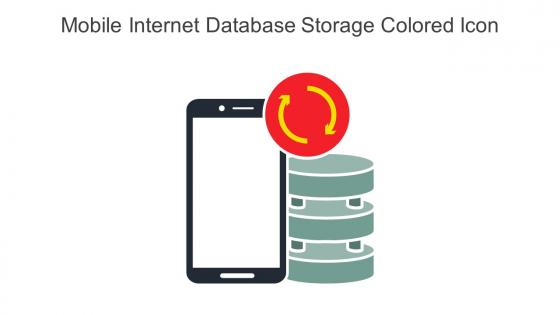 Mobile Internet Database Storage Colored Icon In Powerpoint Pptx Png And Editable Eps Format
