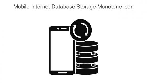 Mobile Internet Database Storage Monotone Icon In Powerpoint Pptx Png And Editable Eps Format