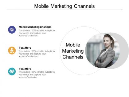 Mobile marketing channels ppt powerpoint presentation inspiration demonstration cpb