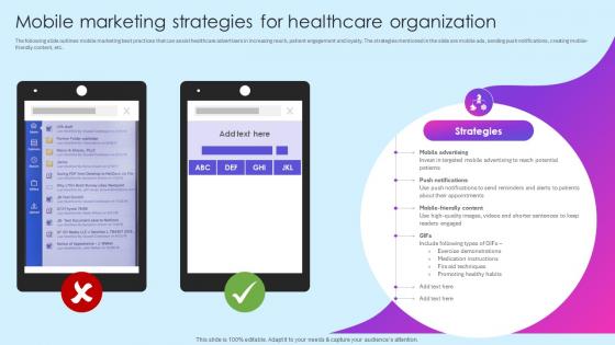 Mobile Marketing Strategies Organization Healthcare Marketing Ideas To Boost Sales Strategy SS V