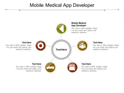 Mobile medical app developer ppt powerpoint presentation slides smartart cpb