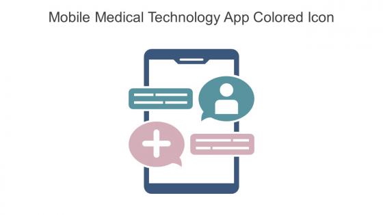 Mobile Medical Technology App Colored Icon In Powerpoint Pptx Png And Editable Eps Format