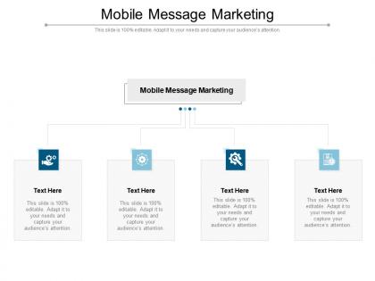 Mobile message marketing ppt powerpoint presentation show ideas cpb