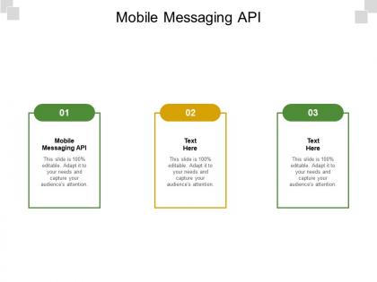 Mobile messaging api ppt powerpoint presentation professional visual aids cpb