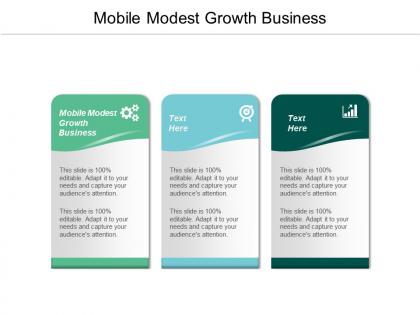 Mobile modest growth business ppt powerpoint presentation icon background image cpb