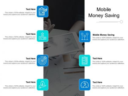 Mobile money saving ppt powerpoint presentation icon slide cpb