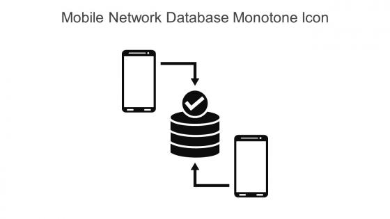 Mobile Network Database Monotone Icon In Powerpoint Pptx Png And Editable Eps Format