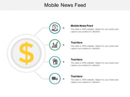 Mobile news feed ppt powerpoint presentation file master slide cpb