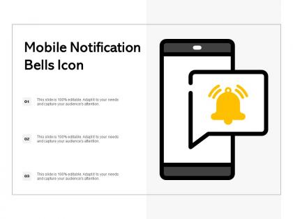 Mobile notification bells icon