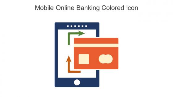 Mobile Online Banking Colored Icon In Powerpoint Pptx Png And Editable Eps Format