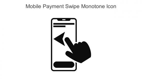 Mobile Payment Swipe Monotone Icon In Powerpoint Pptx Png And Editable Eps Format