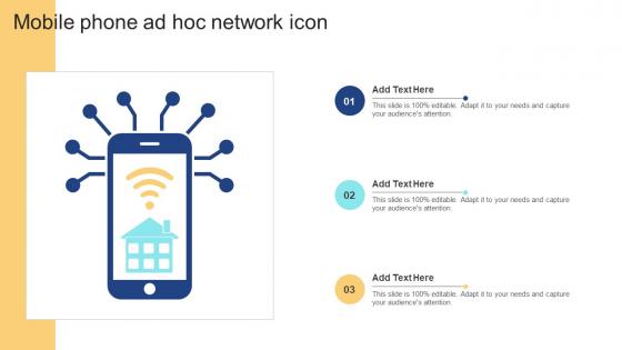 Mobile Phone Ad Hoc Network Icon