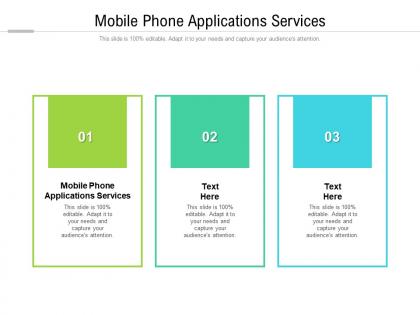 Mobile phone applications services ppt powerpoint presentation professional tips cpb