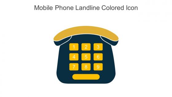 Mobile Phone Landline Colored Icon In Powerpoint Pptx Png And Editable Eps Format