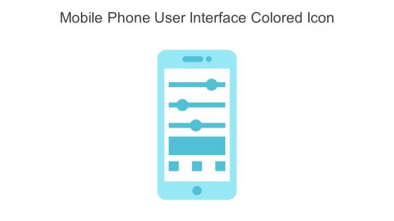 Mobile Phone User Interface Colored Icon In Powerpoint Pptx Png And Editable Eps Format