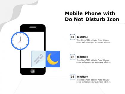 Mobile phone with do not disturb icon