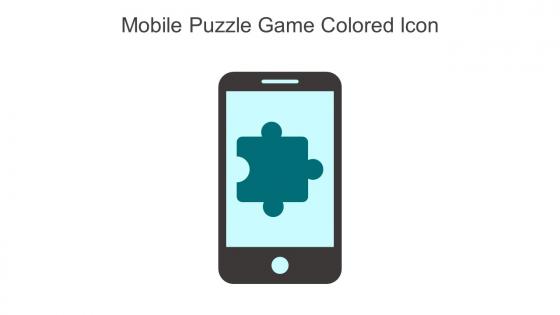 Mobile Puzzle Game Colored Icon In Powerpoint Pptx Png And Editable Eps Format