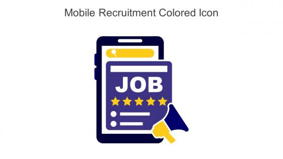 Mobile Recruitment Colored Icon In Powerpoint Pptx Png And Editable Eps Format