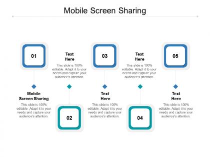 Mobile screen sharing ppt powerpoint presentation show outline cpb