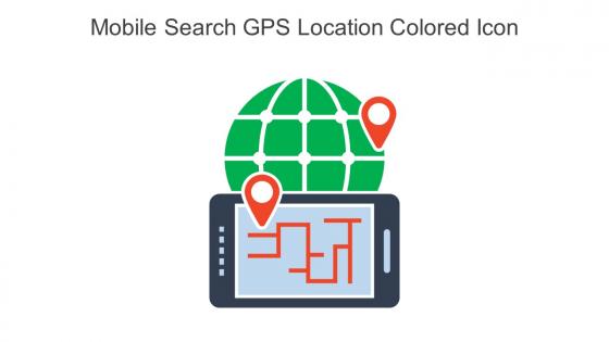 Mobile Search GPS Location Colored Icon In Powerpoint Pptx Png And Editable Eps Format