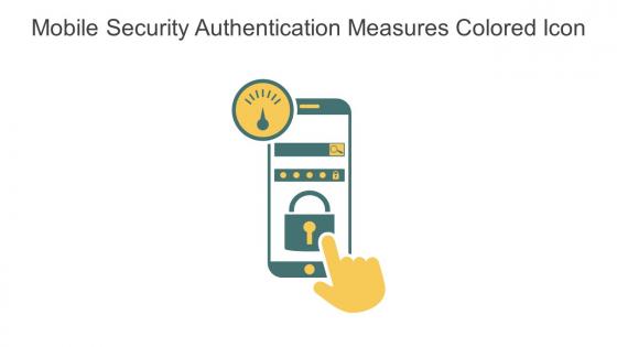 Mobile Security Authentication Measures Colored Icon In Powerpoint Pptx Png And Editable Eps Format