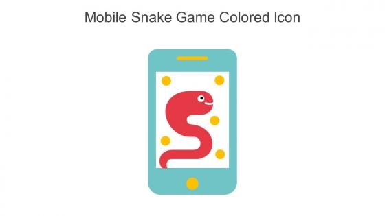 Mobile Snake Game Colored Icon In Powerpoint Pptx Png And Editable Eps Format