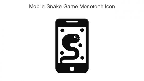 Mobile Snake Game Monotone Icon In Powerpoint Pptx Png And Editable Eps Format