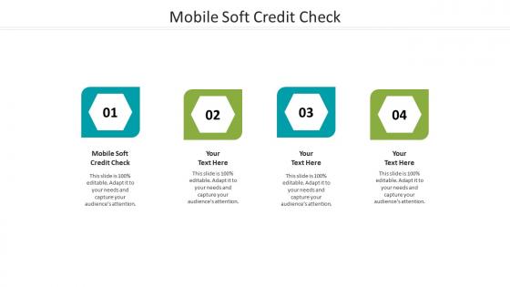 Mobile soft credit check ppt powerpoint presentation model design templates cpb