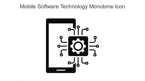 Mobile Software Technology Monotone Icon In Powerpoint Pptx Png And Editable Eps Format