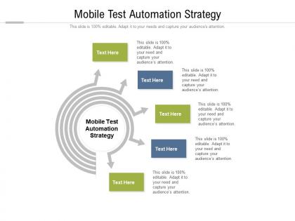 Mobile test automation strategy ppt powerpoint presentation ideas topics cpb